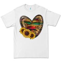 White western sunflowers heart Premium Tee - RanaPortraitStore