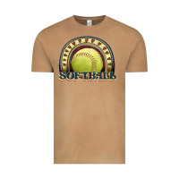 Softball Rainbow Vintage Tee | Teevron