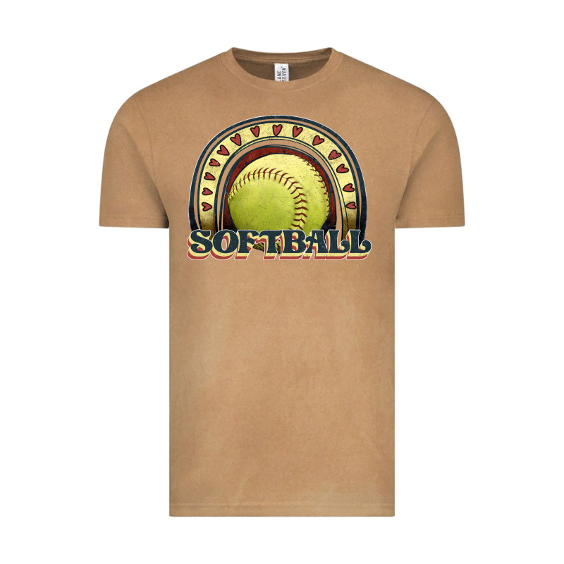 Softball Rainbow Vintage Tee by JahusDesignShop | Teevron