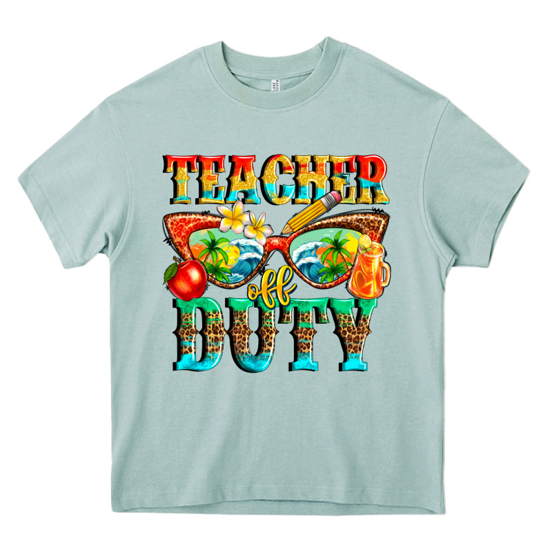 Teacher Off Duty Heavy Core Tee by texasbilliewilder | Teevron