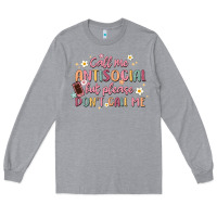 Heather Grey call me antisocial but please don't call me Long Sleeve Tee - MaliasSmallBusiness