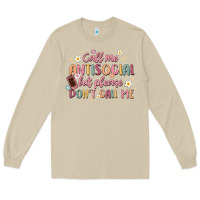 Mushroom call me antisocial but please don't call me Long Sleeve Tee - MaliasSmallBusiness