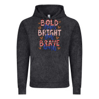 Vintage Black bold stripes bright stars brave hearts Vintage Hoodie - JahusDesignShop