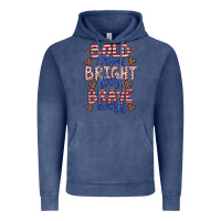 Vintage Denim bold stripes bright stars brave hearts Vintage Hoodie - JahusDesignShop