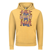 Vintage Mustard bold stripes bright stars brave hearts Vintage Hoodie - JahusDesignShop
