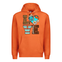 Carrot American Football love and helmet Premium Hoodie - NancyCooperArtShop