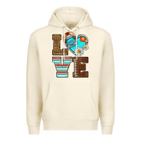 Sandshell American Football love and helmet Premium Hoodie - NancyCooperArtShop
