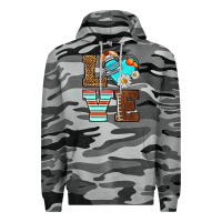 Slate Camo American Football love and helmet Premium Hoodie - NancyCooperArtShop