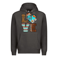 Smoke American Football love and helmet Premium Hoodie - NancyCooperArtShop