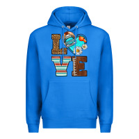 True Royal American Football love and helmet Premium Hoodie - NancyCooperArtShop