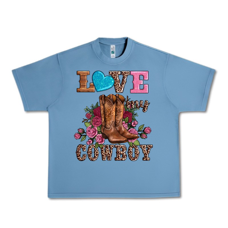 Valentines Day Love My Cowboy Urban Heavy Tee by AdoDesignShop | Teevron
