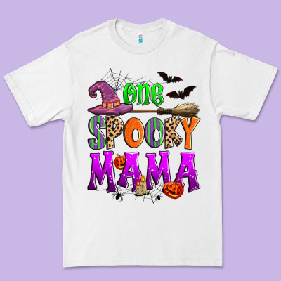 One Spooky Mama Premium Tee Designed By Zillion Design Studio