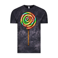 Cloud Black rainbow lollipop Vintage Tee - AdoDesignShop