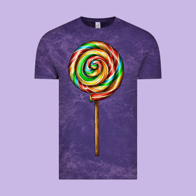 Rainbow Lollipop Vintage Tee Designed By Adodesignshop