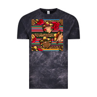 Cloud Black mexican gnomes seamless pattern Vintage Tee - BundleAndBundleShop