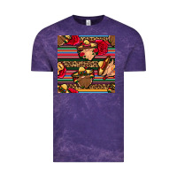 Cloud Purple mexican gnomes seamless pattern Vintage Tee - BundleAndBundleShop