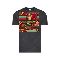 Vintage Black mexican gnomes seamless pattern Vintage Tee - BundleAndBundleShop