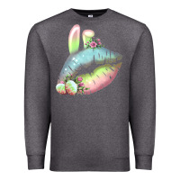 Charcoal Heather Eared Paster Color Easter Lips Premium Sweatshirt - Bettercallsaul