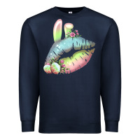 Navy Eared Paster Color Easter Lips Premium Sweatshirt - Bettercallsaul