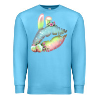Ocean Blue Eared Paster Color Easter Lips Premium Sweatshirt - Bettercallsaul