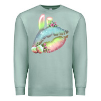 Seafoam Eared Paster Color Easter Lips Premium Sweatshirt - Bettercallsaul