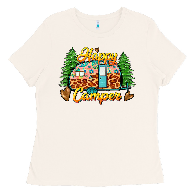 Happy Camper Ladies Tee by Zillion Design Studio | Teevron