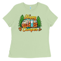 Matcha happy camper Ladies Tee - Zillion Design Studio