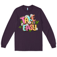 Plum take it easy Long Sleeve Tee - MaliasSmallBusiness
