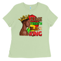 Matcha juneteenth black king Ladies Tee - texasbilliewilder