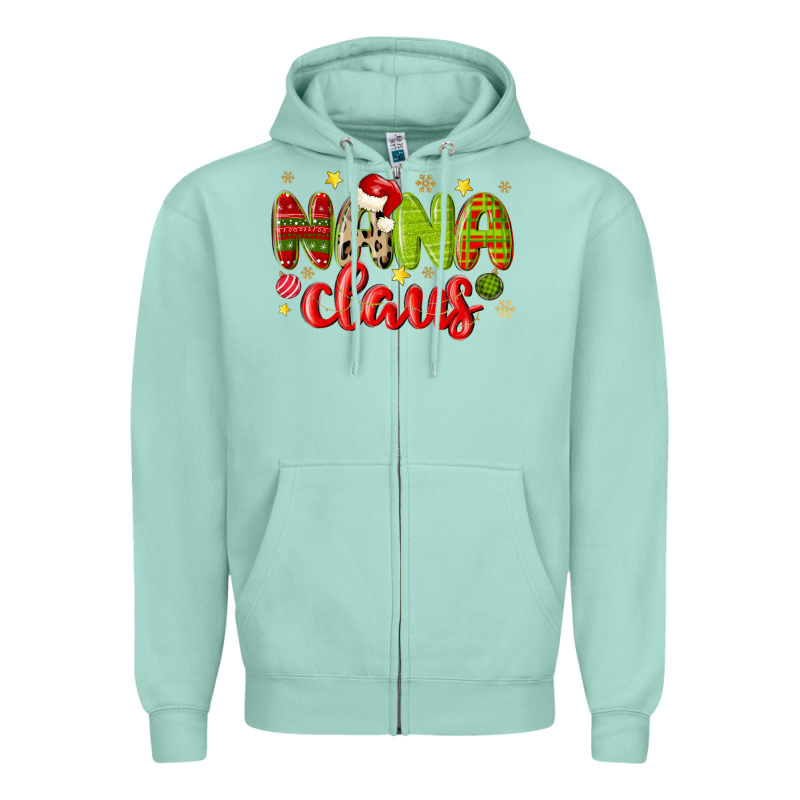 Nana Claus Zipper Hoodie by MaliasSmallBusiness | Teevron