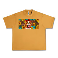 Peanut Butter beagle with sunflowers license plate Urban Heavy Tee - Artiststas