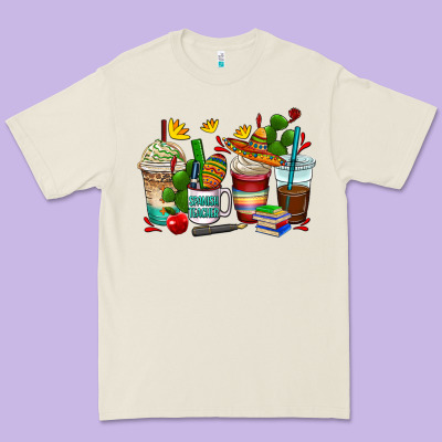 Spanish Teacher Coffee Cups Premium Tee Designed By Adodesignshop
