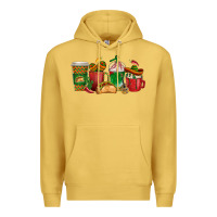 Antique Gold Tacos Coffee Cups Premium Hoodie - texasbilliewilder