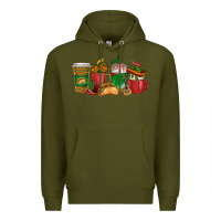 Army Green Tacos Coffee Cups Premium Hoodie - texasbilliewilder