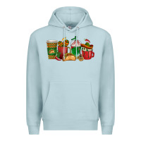 Blue Mist Tacos Coffee Cups Premium Hoodie - texasbilliewilder