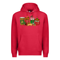 Cardinal Tacos Coffee Cups Premium Hoodie - texasbilliewilder