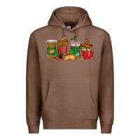 Chestnut Tacos Coffee Cups Premium Hoodie - texasbilliewilder
