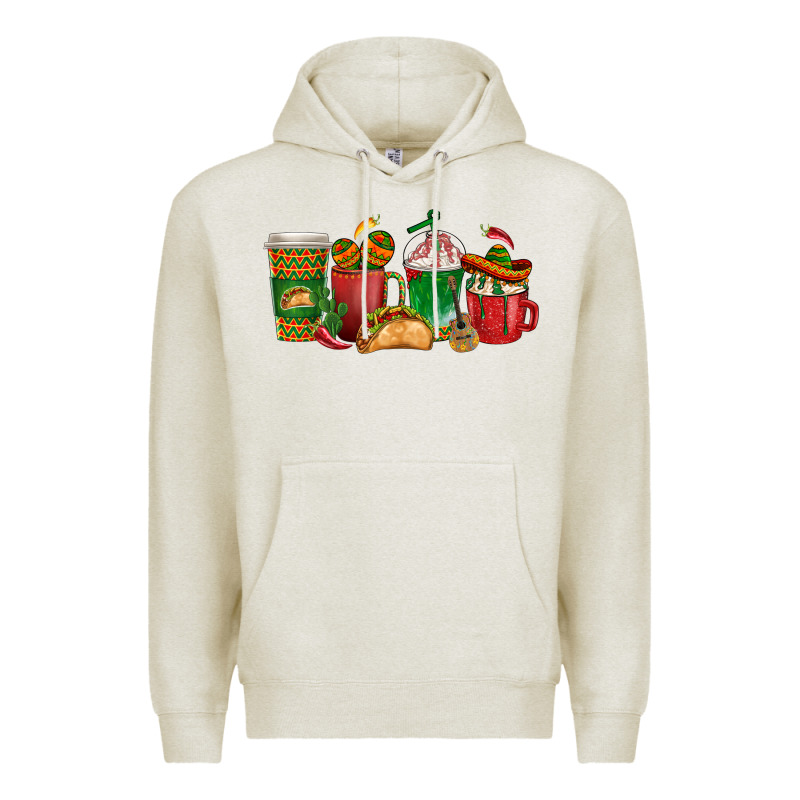 Tacos Coffee Cups Premium Hoodie by texasbilliewilder | Teevron