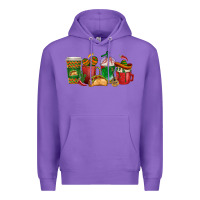 Purple Tacos Coffee Cups Premium Hoodie - texasbilliewilder