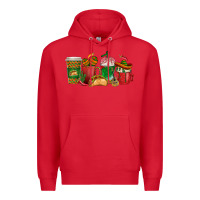 Red Tacos Coffee Cups Premium Hoodie - texasbilliewilder