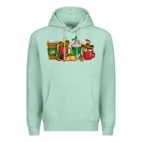 Seafoam Tacos Coffee Cups Premium Hoodie - texasbilliewilder