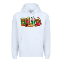 White Tacos Coffee Cups Premium Hoodie - texasbilliewilder