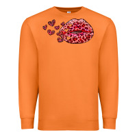 Carrot kiss with leopard and hearts Premium Sweatshirt - RanaPortraitStore