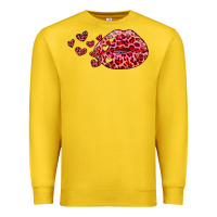 Lemon kiss with leopard and hearts Premium Sweatshirt - RanaPortraitStore