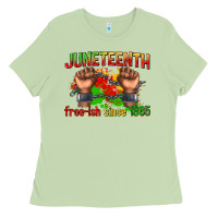 Matcha juneteenth free ish since 1865 Ladies Tee - texasbilliewilder