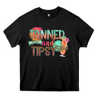 Black tanned and tipsy Heavy Core Tee - texasbilliewilder