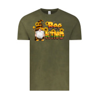 Vintage Olive western bee kind gnomes bee honey sunflowers leopard serape Vintage Tee - Artiststas