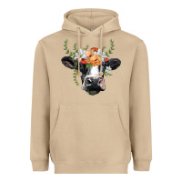 Mushroom holstein cow head Heavyweight Hoodie - BarkalooDesign