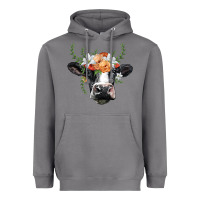 Storm holstein cow head Heavyweight Hoodie - BarkalooDesign