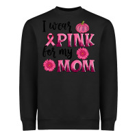 Black i wear pink for my mom sunlower and pumpkin Heavyweight Sweatshirt - AdoDesignShop